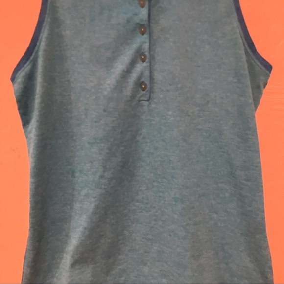 Nike Golf Women's Blue Turquoise Racer Back Sleeveless Polo Top Size Medium - Picture 5 of 12